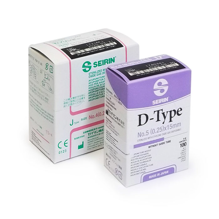 SEIRIN J-TYPE and D-TYPE ACUPUNCTURE NEEDLES